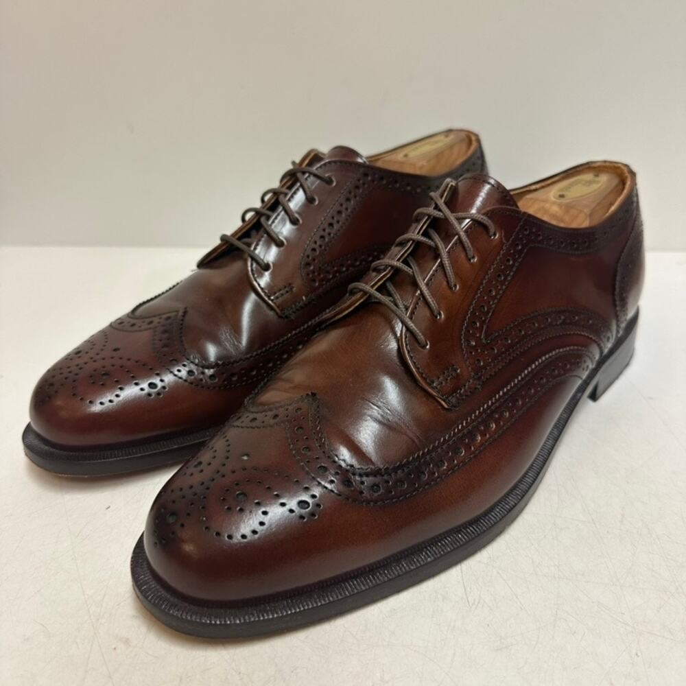 VGUC Rancourt & Co. x Cole Haan Brown Wingtip Derby Made in Maine USA 10 D
